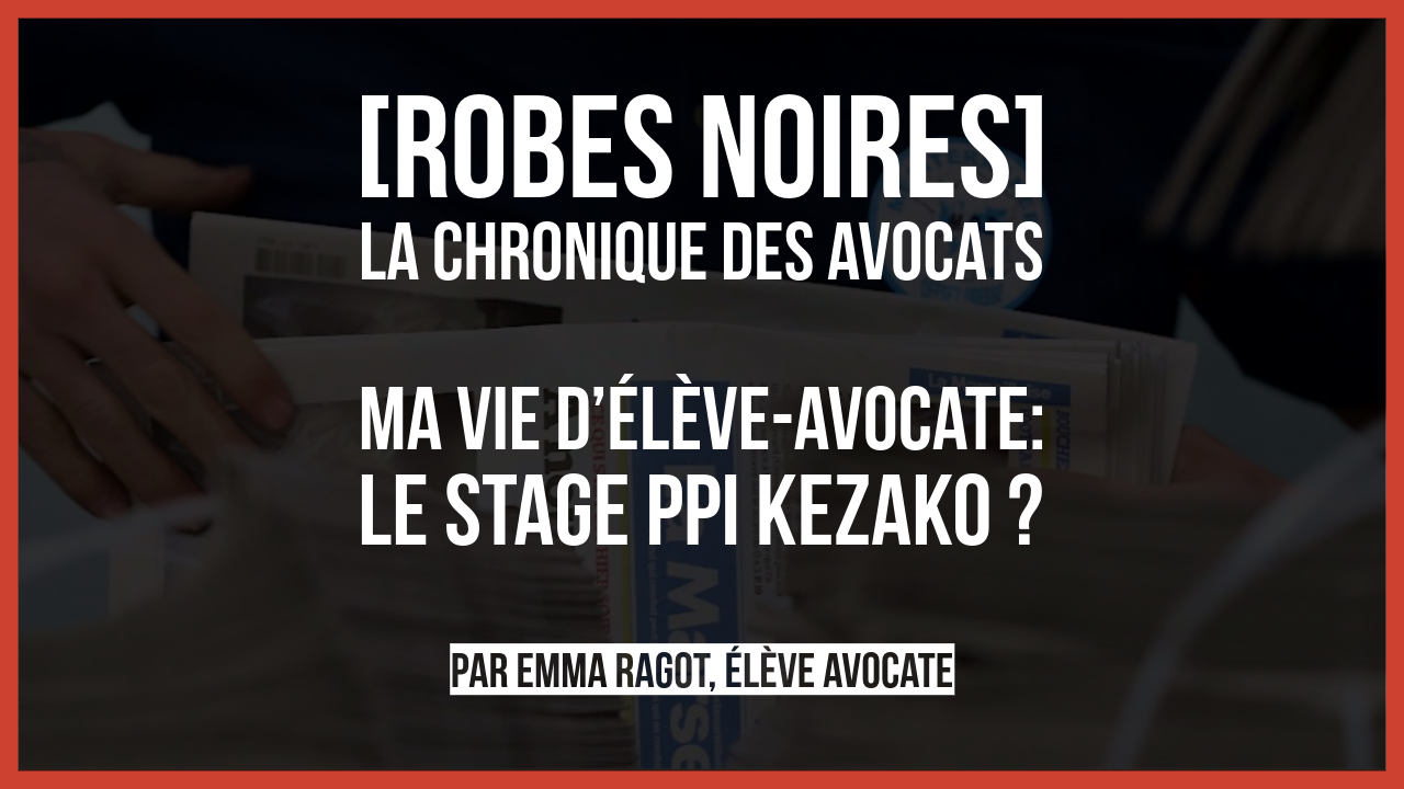 Ma vie d’élève-avocate&nbsp;: le stage PPI kezako ?