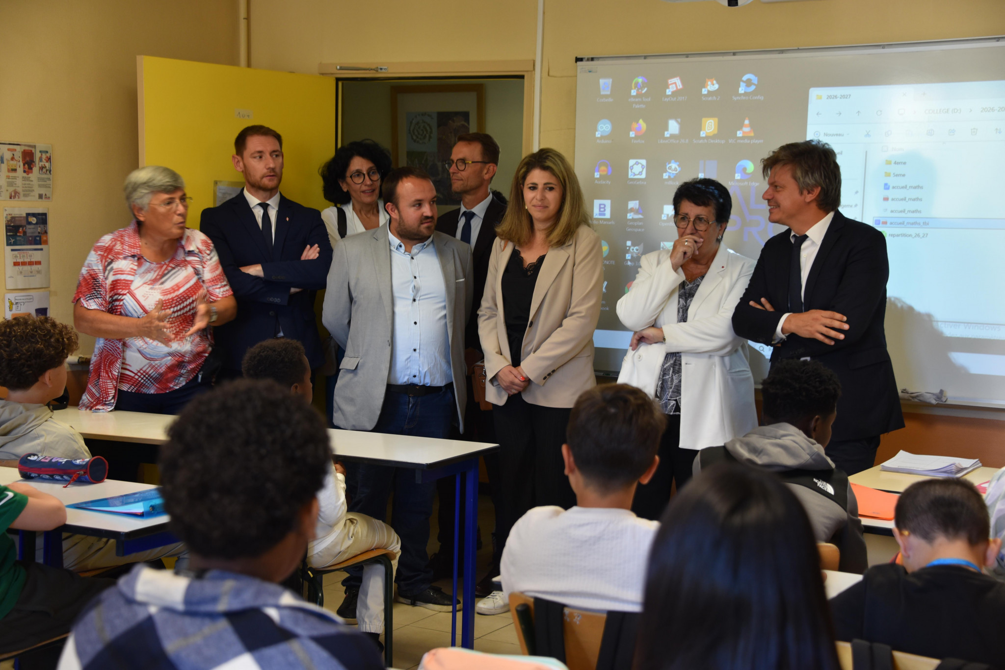 En visite officielle au collège Borrely de Digne