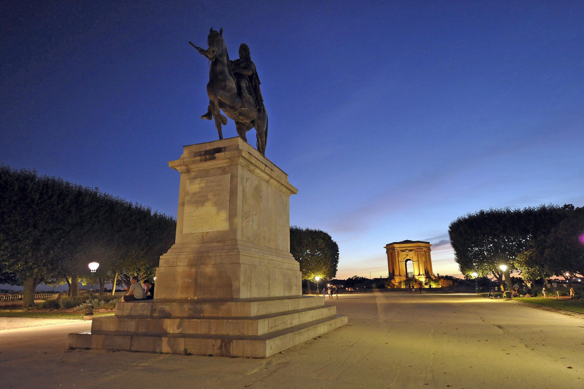 Au Peyrou, un éclairage qui «&nbsp;révèle le patrimoine tout en préservant la nuit&nbsp;»