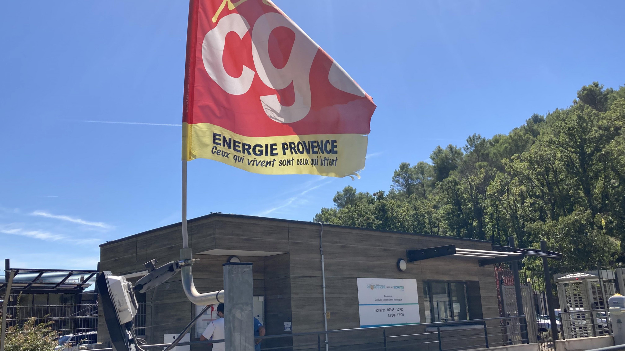 À Manosque, mobilisation devant Géométhane