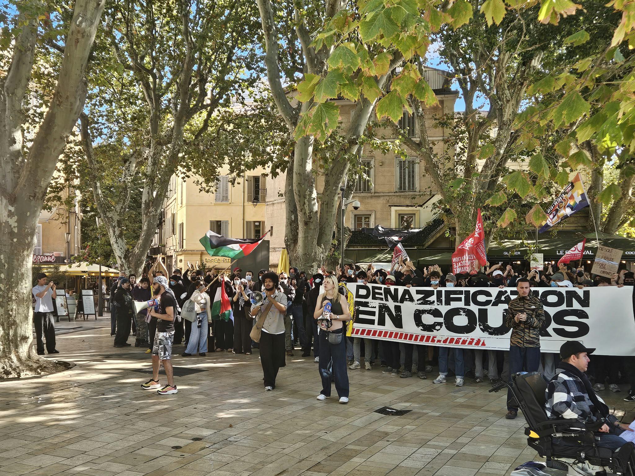 À Aix, antifascistes et militants d’extrême droite face à face malgré l’interdiction