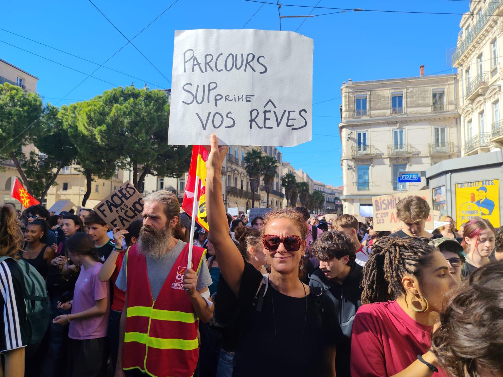 Fabien, étudiant : «La pénurie de personnels, priorité des revendications lycéennes à Montpellier»