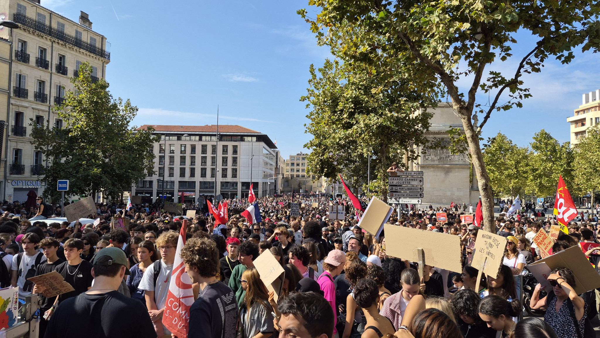 Fortes mobilisations lycéennes partout dans la Région