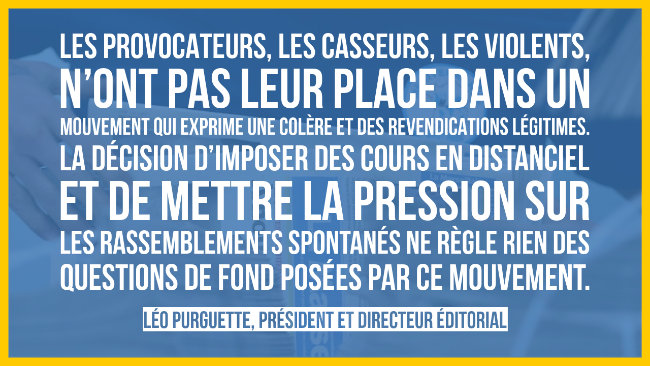Colère légitime, violences intolérables